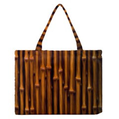 Abstract Bamboo Medium Zipper Tote Bag by Simbadda