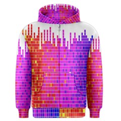 Square Spectrum Abstract Men s Zipper Hoodie by Simbadda