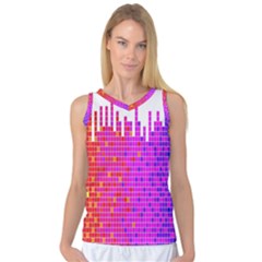 Square Spectrum Abstract Women s Basketball Tank Top by Simbadda