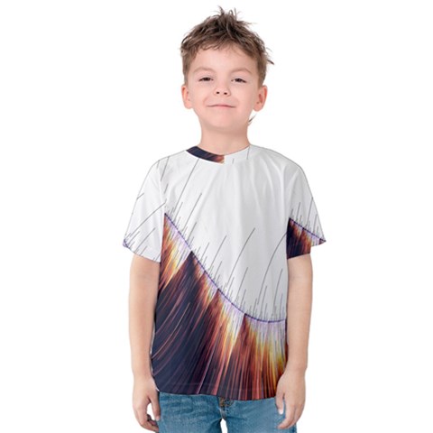 Abstract Lines Kids  Cotton Tee by Simbadda