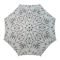 Pattern Monochrome Terrazzo Golf Umbrellas by Simbadda