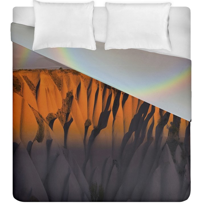 Rainbows Landscape Nature Duvet Cover Double Side (King Size)