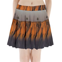 Rainbows Landscape Nature Pleated Mini Skirt by Simbadda