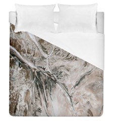 Earth Landscape Aerial View Nature Duvet Cover (queen Size) by Simbadda