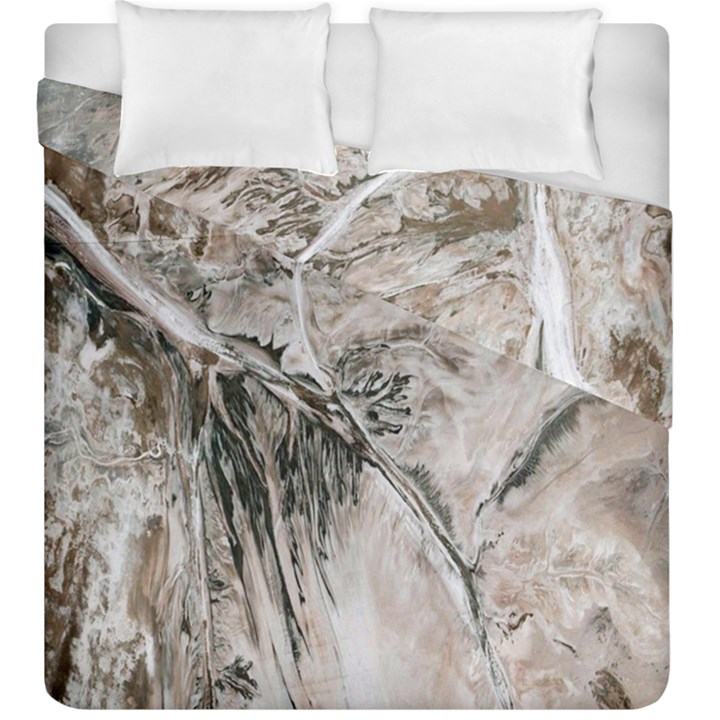 Earth Landscape Aerial View Nature Duvet Cover Double Side (King Size)