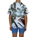 Digital Art Paint In Water Kids  Short Sleeve Swimwear View2