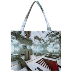 Digital Art Paint In Water Mini Tote Bag by Simbadda