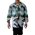 Digital Art Paint In Water Hooded Wind Breaker (Kids) View1