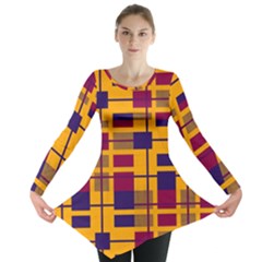 Pattern Long Sleeve Tunic 