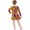 Pattern Kids  Long Sleeve Velvet Dress View2