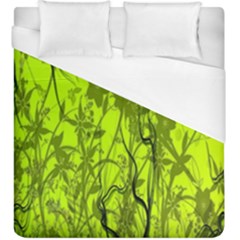 Concept Art Spider Digital Art Green Duvet Cover (king Size)