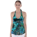 Sun Set Floral Babydoll Tankini Top View1