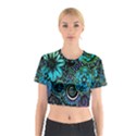 Sun Set Floral Cotton Crop Top View1