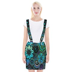 Sun Set Floral Suspender Skirt