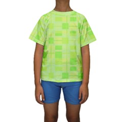 Pattern Kids  Short Sleeve Swimwear