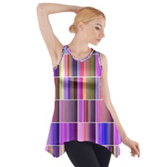 Plasma Gradient Gradation Side Drop Tank Tunic