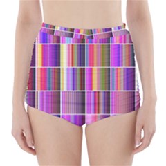 Plasma Gradient Gradation High-waisted Bikini Bottoms