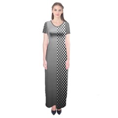 Semi Authentic Screen Tone Gradient Pack Short Sleeve Maxi Dress by Simbadda