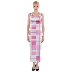 Pattern Fitted Maxi Dress