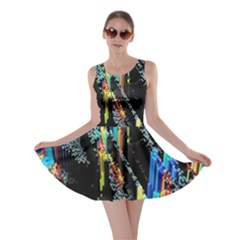 Abstract 3d Blender Colorful Skater Dress by Simbadda