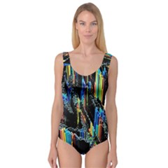 Abstract 3d Blender Colorful Princess Tank Leotard 