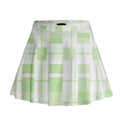 Pattern Mini Flare Skirt