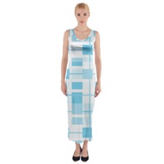 Pattern Fitted Maxi Dress