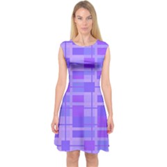 Pattern Capsleeve Midi Dress by Valentinaart