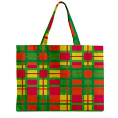 Pattern Zipper Mini Tote Bag