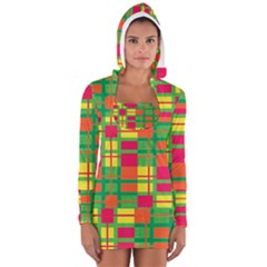 Pattern Women s Long Sleeve Hooded T-shirt