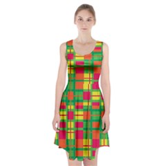 Pattern Racerback Midi Dress