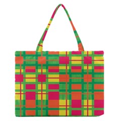 Pattern Medium Zipper Tote Bag