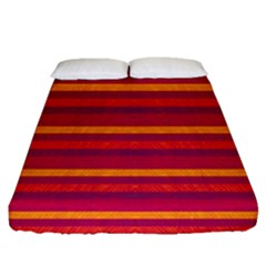 Lines Fitted Sheet (queen Size)