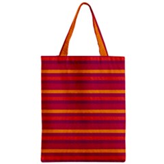 Lines Zipper Classic Tote Bag