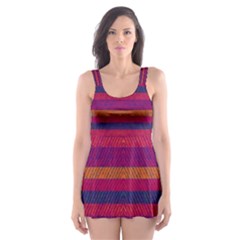 Lines Skater Dress Swimsuit