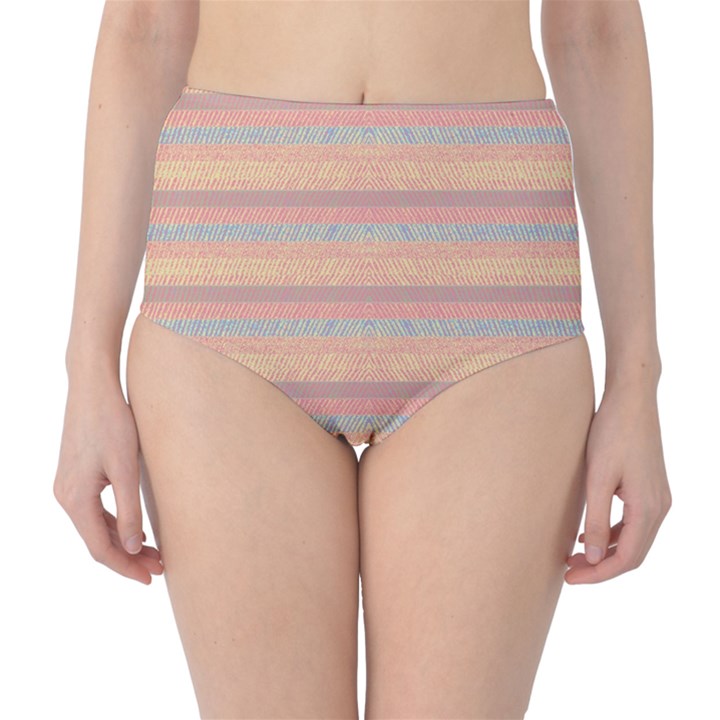 Lines High-Waist Bikini Bottoms