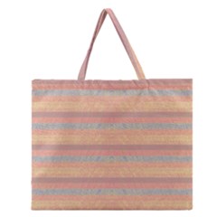 Lines Zipper Large Tote Bag