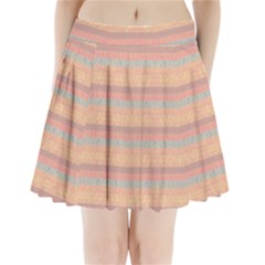 Lines Pleated Mini Skirt