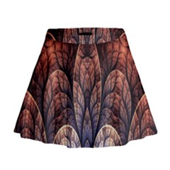 Abstract Fractal Mini Flare Skirt