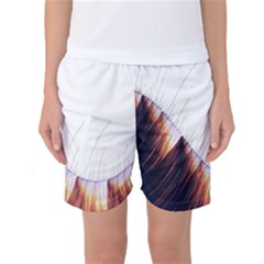 Abstract Lines Women s Basketball Shorts by Simbadda