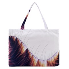 Abstract Lines Medium Zipper Tote Bag