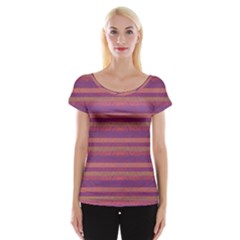 Lines Women s Cap Sleeve Top