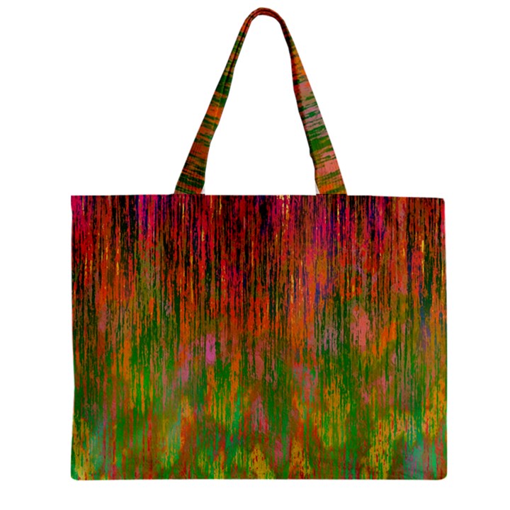 Abstract Trippy Bright Melting Zipper Mini Tote Bag