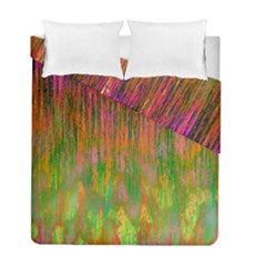 Abstract Trippy Bright Melting Duvet Cover Double Side (full/ Double Size) by Simbadda