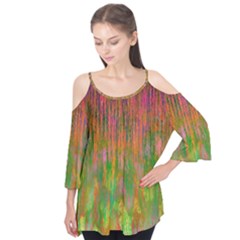 Abstract Trippy Bright Melting Flutter Tees