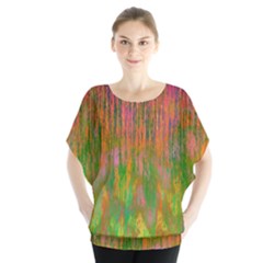 Abstract Trippy Bright Melting Blouse