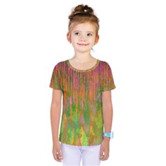 Abstract Trippy Bright Melting Kids  One Piece Tee