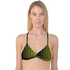 Pixel Gradient Pattern Reversible Tri Bikini Top