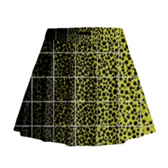 Pixel Gradient Pattern Mini Flare Skirt by Simbadda