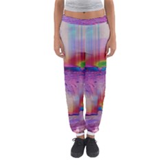 Glitch Art Abstract Women s Jogger Sweatpants